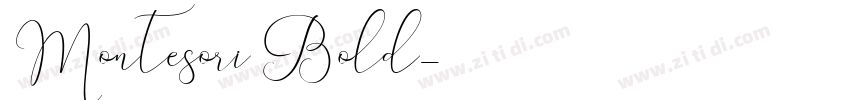 Montesori Bold字体转换